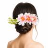 Multicolor Flower Hair Comb Cloth Thai Hair Comb Temperament Hair Accessories  performance clothing