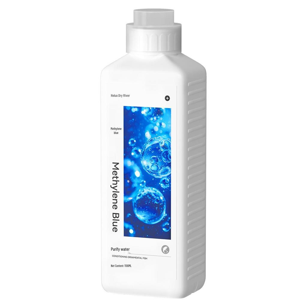 Methylenblau-Lösung für Fisch- und Koi-Aquarium: Medikamentenfreie Formel gegen Weißpünktchenkrankheit, Wasserschimmel, Flossenfäule und zur Desinfektion.