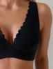 European & American Sexy Ruffle Trim Triangle Bikini Swimwear