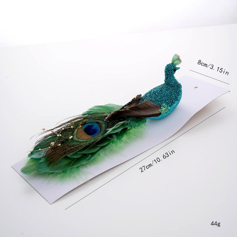 Foam Craft Peacocks With Delicate Design Sparkling Detail Christmas Tree Toppers Ideal For Indoors Outdoor Holiday Decors