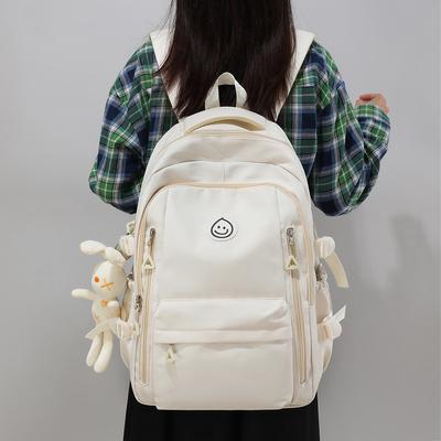 Schoolbag Female Backpack College Students Light Leisure Large Capacity Backpack Junior High School Students To Reduce The Burden