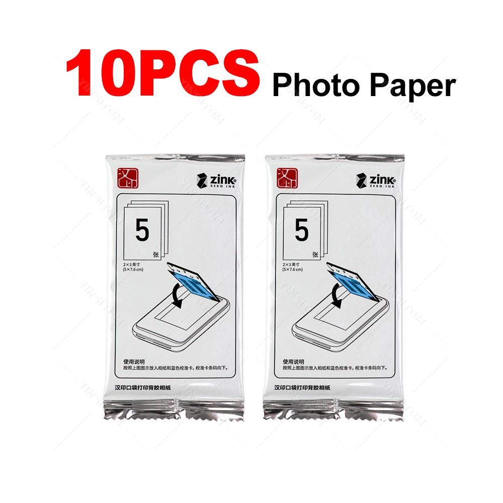 10/20/40/60pcs Zink Sticker Papers 2x3 Inches for HPRT MT53 Z1 Photo Color Printer Machine Adhesive Photo Paper