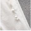 DIMANAF Plus Size Jeans Shorts Pants Women Oversize Loose Casual Belt Cotton Elastic Casual White Pants Fashion Hole