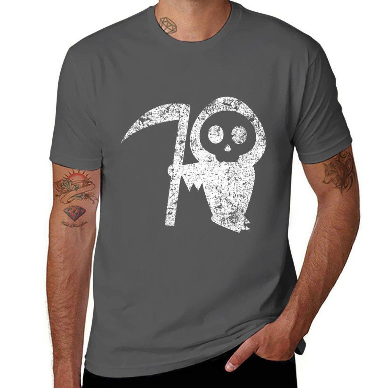 

Cute Grim Reaper - White T-Shirt t shirts for man slim fit t shirts with prints cotton t shirt man T-Shirt 4XL