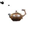 Yixing Purple Clay Pot Raw Mine Keel Gold Sand Firewood Arhat Handle Teapot Kung Fu Chinese Tea Set