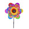 Multistyles Sparkly Insect Windmill Cartoon Colorful Rotating Wind Spinner Double Layered Pvc Standing Lawn Flower