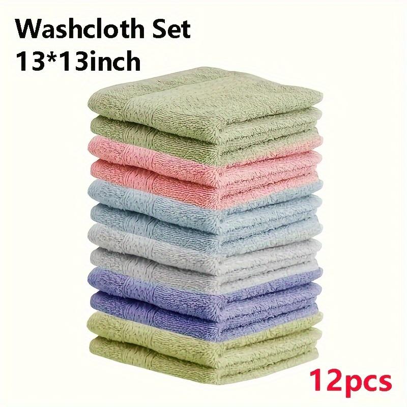 

6/12 шт. Полезный набор полотенец Квадратное полотенце для лица Высокая впитываемость Хлопковая мочалка Маленькое полотенце из чистого хлопка Вытирать руки