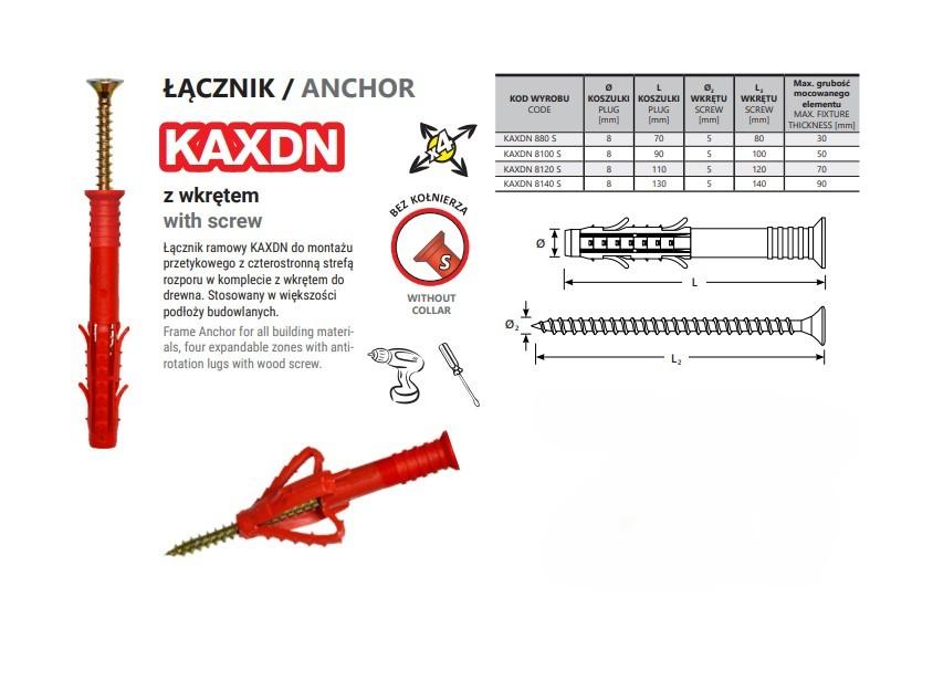 Kaxdn 8*80Mm Nylon Versatile Frame Pin - Kxms 8*80
