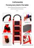 HongfuLai Thickened Folding Household Ladder: 3 to 6 Steps, A-Frame Design