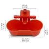10Pcs Chicken Waterer Hanging Farm Tools Easy to Install Small Size Water Cups for Quail Chicks Poultry Supplies Backyard Goose