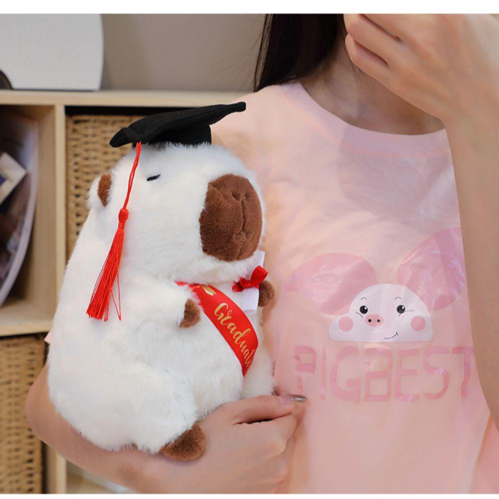 Gift for Graduates Cartoon Capybara Toy Doll Plush Simulation Capibara Cute Capybara Plush Toy