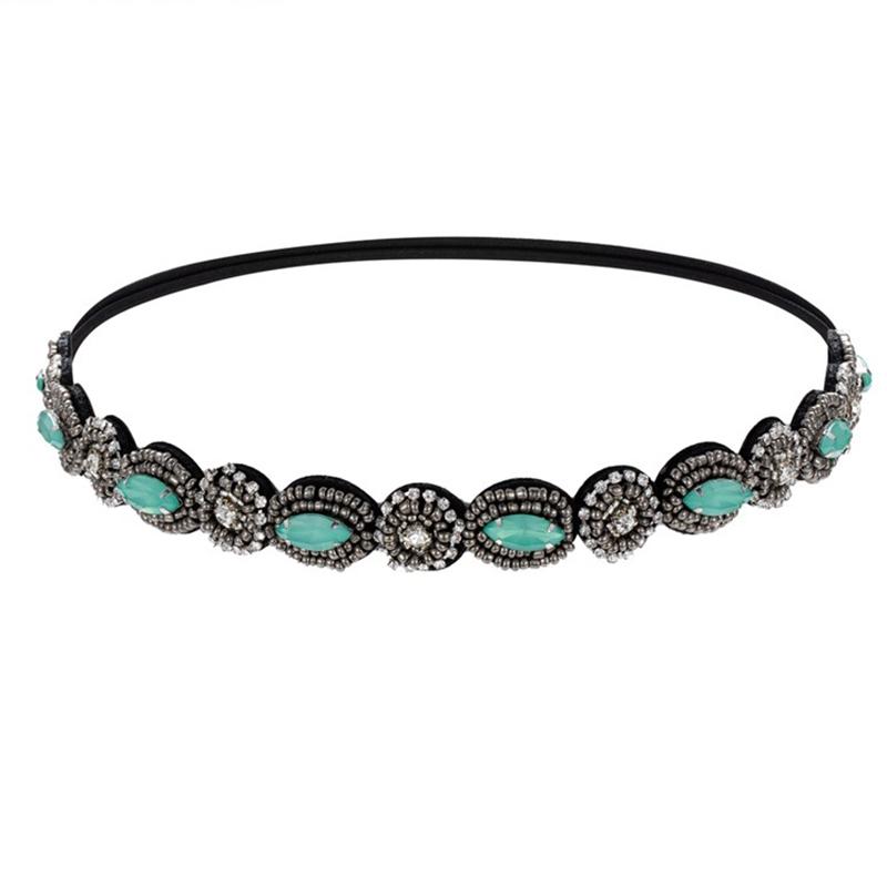 Ethnic Vintage Bohemian  BeadsElastic Headband  Hair Band Hair Accesories