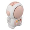 Astronaut Mini Fan Pink USB Rechargeable Quiet Bladeless 2 Speed Adjustments Handheld Astronaut Fan