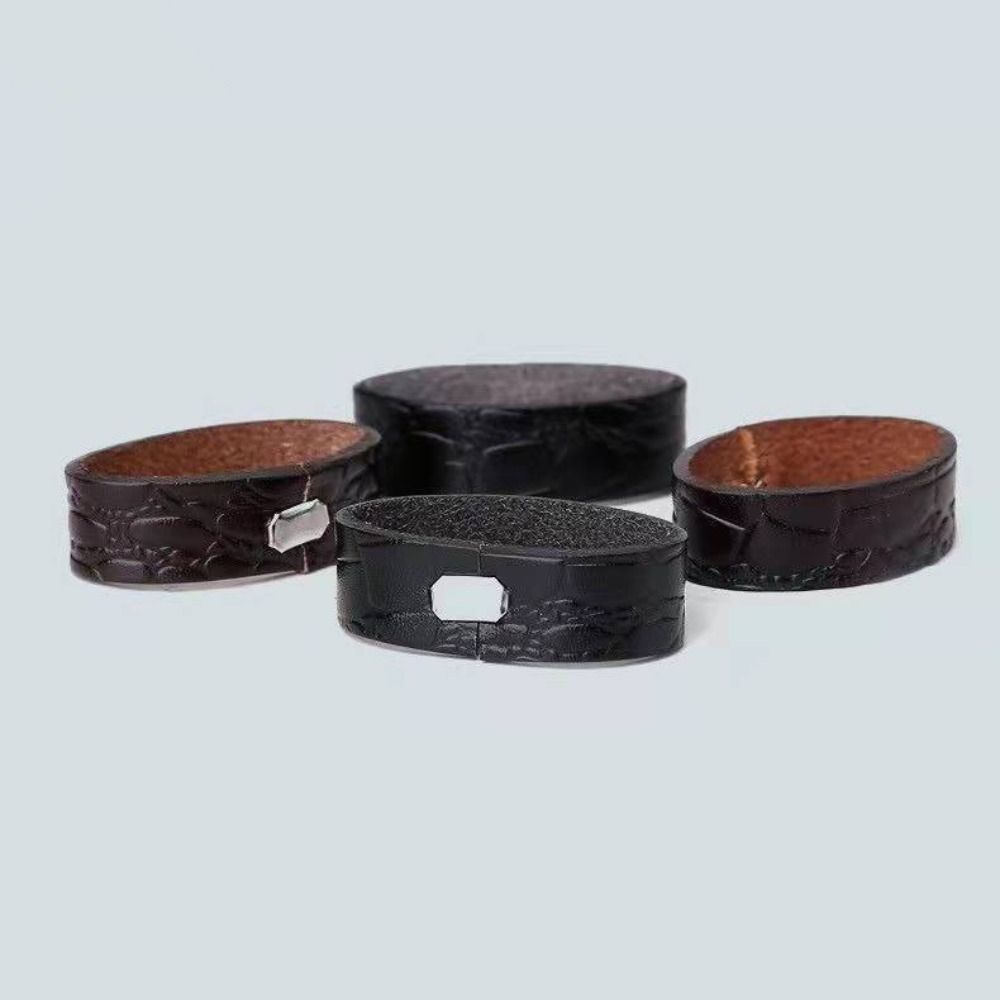 3PCS Cow Genuine Leather Belt Loop Keepers DIY Waist Belt Holders For 3.5/3.8cm Belt Accessories