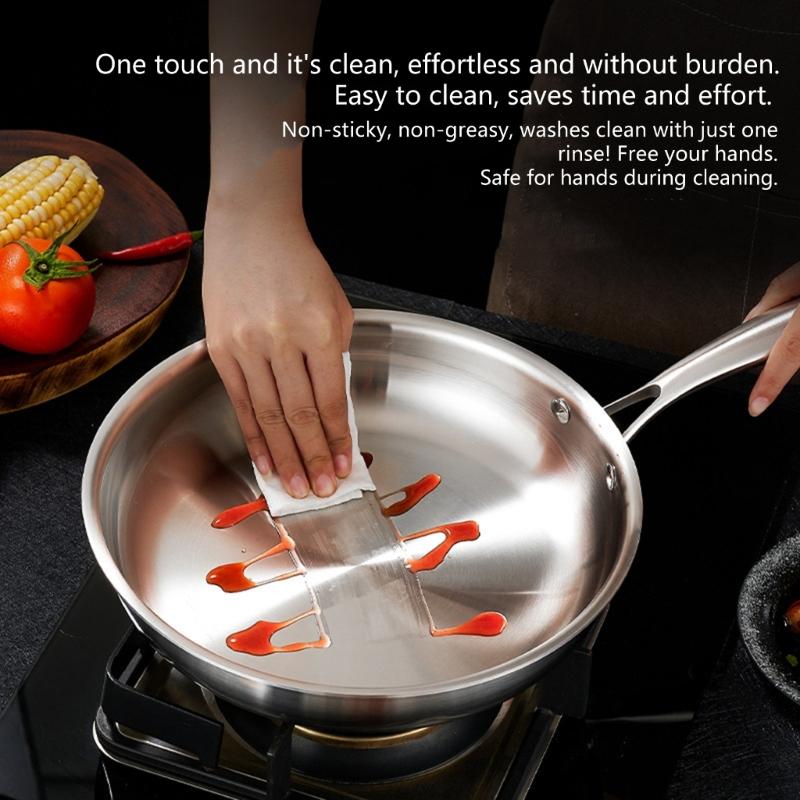 Stainless Steel Nonstick Frying Pan With Glass Lid For Even Heating And Ergonomic Grip Kitchen Cookware