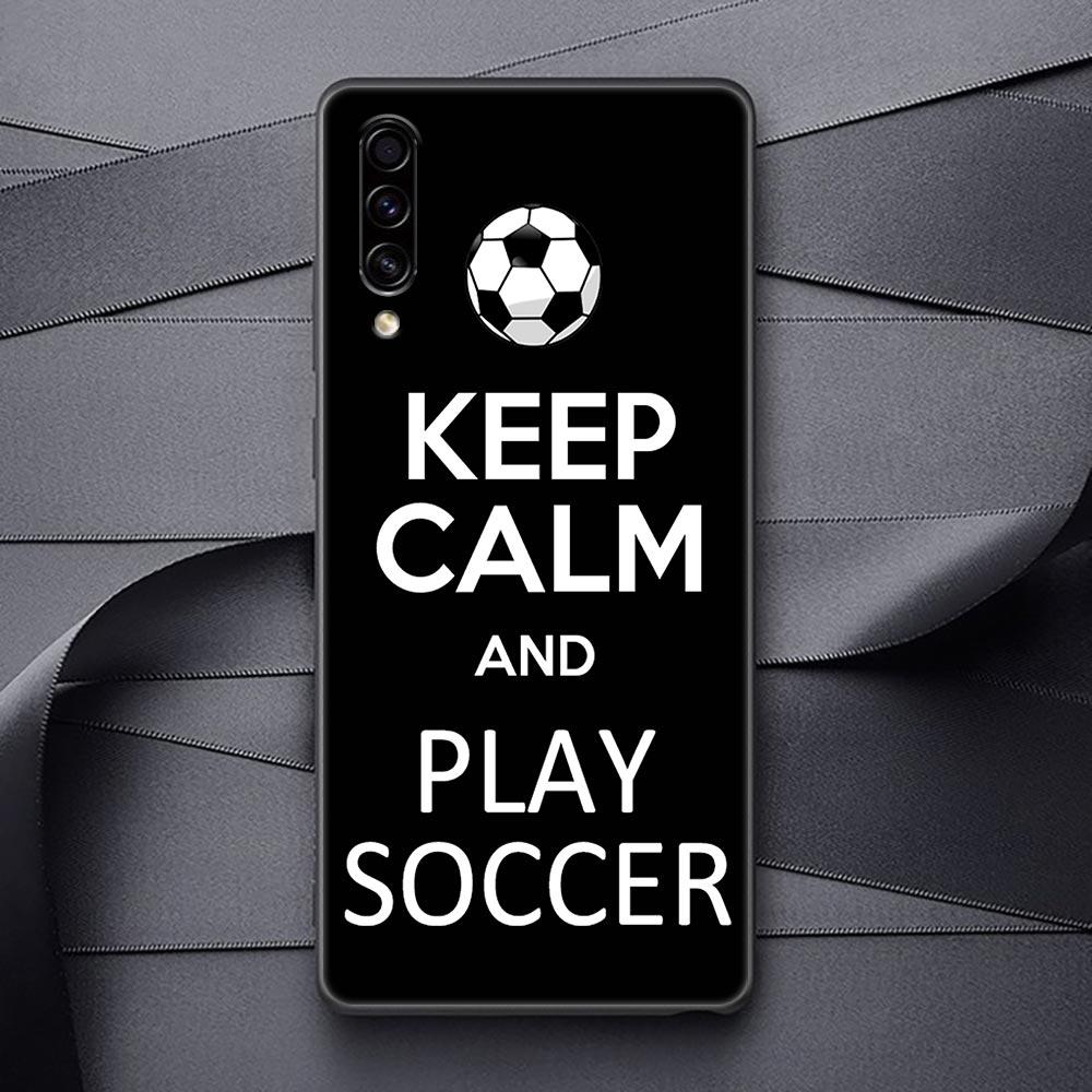 Football Silicone Case For Samsung Galaxy A57 A56 A55 A36 A35 A37 A26 A17 A07 A50 A50s A70 A80 A7 A9 2018 Cover Fire Soccer Ball