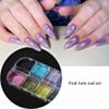 12 siatek / pudełko Holograficzny brokat do paznokci Pigment laserowy kolorowy pył Nail Art Decoration!