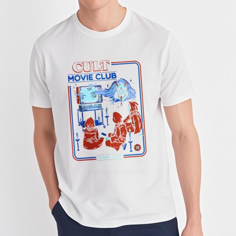 Cotton Summer For Her Tshirt Cult Movie Club Home Video Short Sleeve Printed O Neck Teeshirt Men Cotton Tshirt Fashion Tops