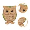 Owl Figurine Animal Sculpture Decorative Statue Tabletop Ornament for Bookshelf Office