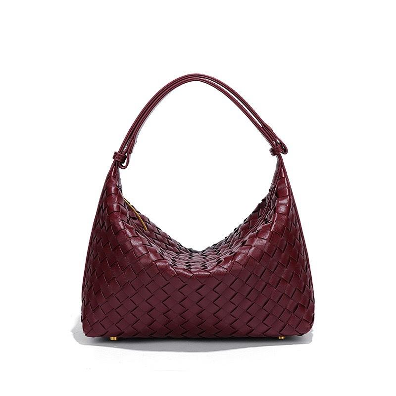 New Trendy Cross-border Women's Handbag, Purely Hand-woven, Stylish and Textured, Versatile Shoulder and Underarm Bag for Commuting