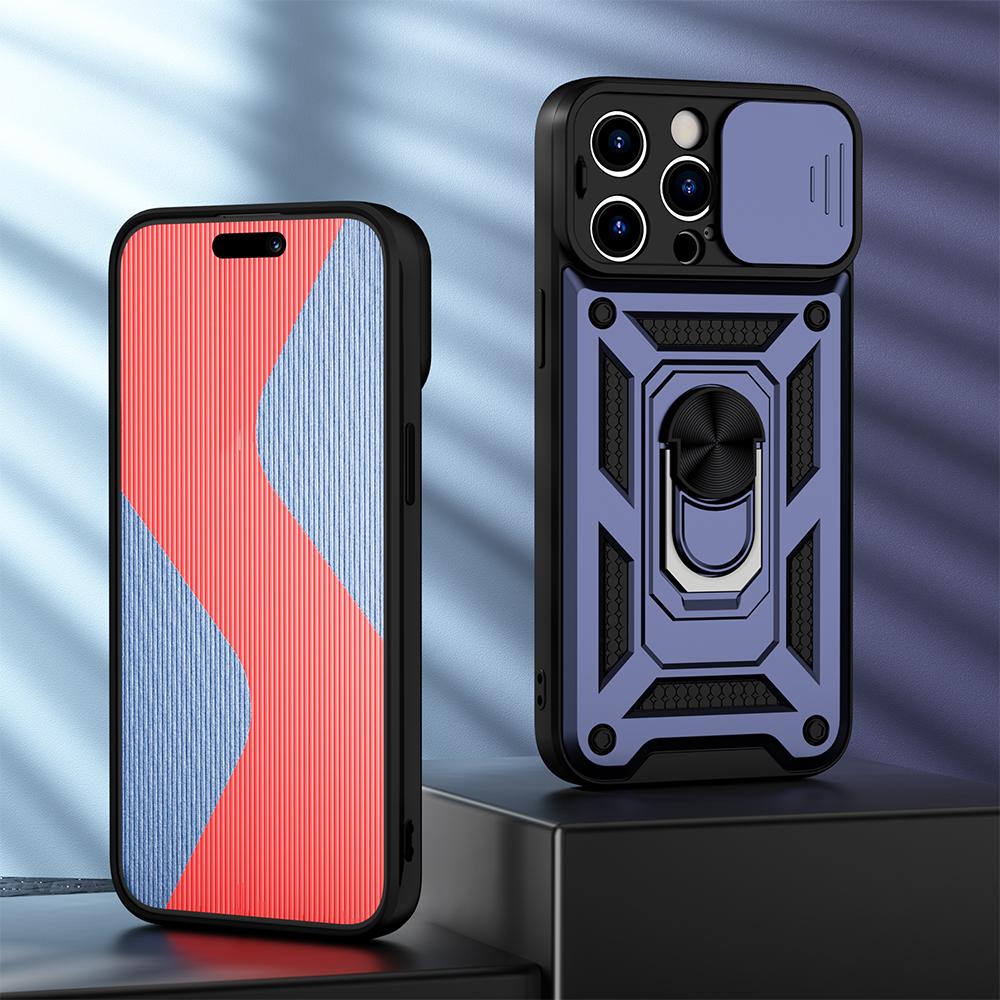KEYSION Shockproof Case for iPhone 15 Pro Max 15 Ultra Slide Camera Lens Protection Ring Phone Cover for iPhone 14 13 12 11 Pro