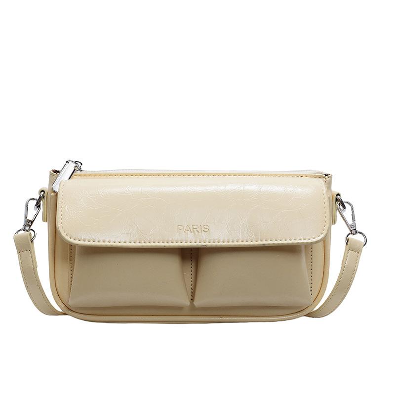 2025 summer new niche high-value retro underarm baguette bag women's casual shoulder messenger bag
