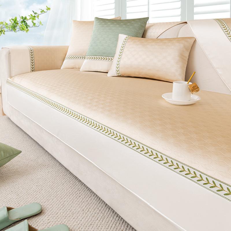 Ice Silk Sofa Cushion Summer Summer Mat Cushion Summer Sofa Cover Non-Slip Cool Seat Pad Cover Towel