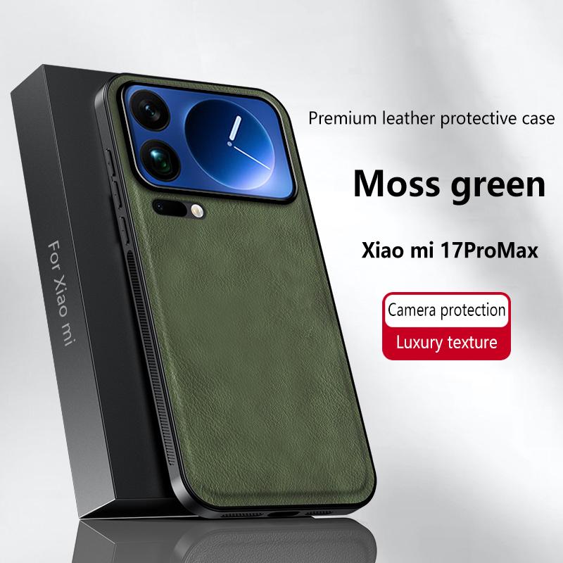 For Xiaomi 17 Pro Max Case Magnetic Elegant Leather Wear-Resistant Lens Fully Covered Non-Slip Grip Edge Cover Shell