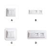 Switch Sticker Transparent White Creativity Protective Case Three-dimensional ple Socket Decoration Wall Frame