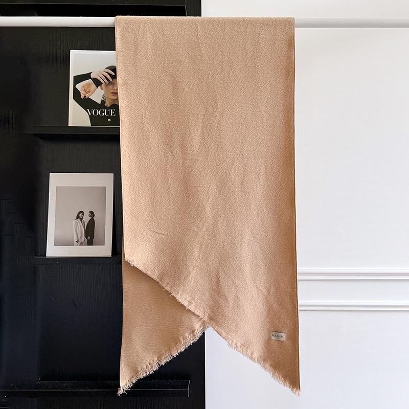 New Winter Cashmere Scarf For Women Soft Solid Color Tassel Shawl Wrap Thick Warm Blanket Echarpe Pashmina Female Scarves