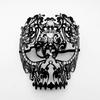 Sparkling Diamond Encrusted Metal Mask Beautiful Full Face Metal Mask with Diamond Embellishment for Men and Women