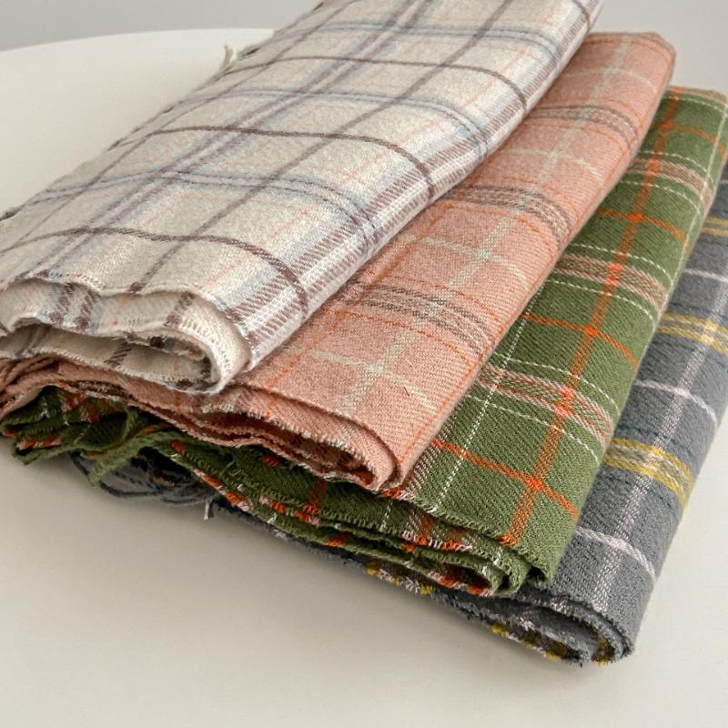 Scarf Women's Winter Premium Plaid Shawl Student Couple Warm Thickened Scarf
