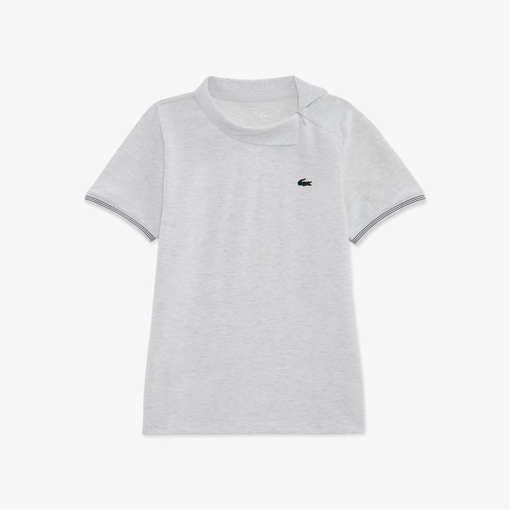 Lacoste Women's Tennis Diagonal Zipper Collar Polo Shirt PF951E-56GCCA