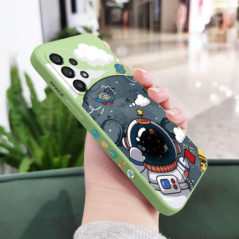

Flag Astronaut Case For Samsung A56 A36 A26 A54 A34 A24 A14 A73 A53 A33 A23 A13 A72 A52 A52S A32 A12 A71 A51 A31 A22 4G 5G Cover Samsung A14 світло-зелений колір