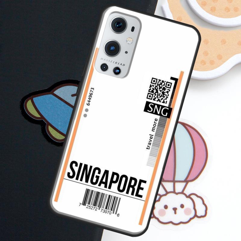 Fly Ticket Air Tickets Travel Label For Realme 15 14 11 12 13 10 Pro Plus C35 C71 C75 C65 C55 C63 C61 C53 C67 GT6 GT7 Pro Case