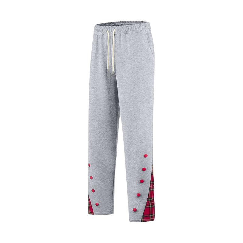 Large Size Straight Trousers Men's Trousers Trousers Autumn and Winter Basketball Button Casual Sports Jogging Sweatpants