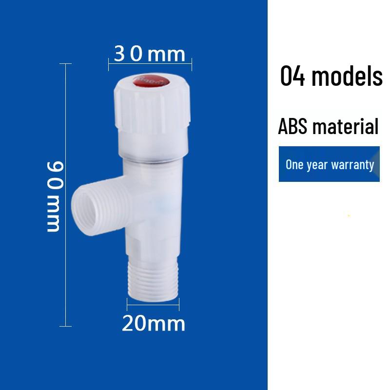 304 Stainless Steel Triangle Valve, One Inlet Two Outlet Water Heater Switch, Three-Way Toilet Stop Valve