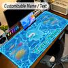 Large Mouse PadFall Guys Custom Name Text Personalized Desk Mat Non Slip Gaming Pad