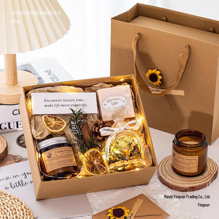 Scented Candle Gift Box for Birthdays, Friends, and Christmas