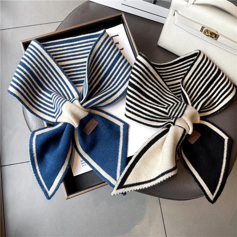 Damen Hahnentritt Schal - Koreanischer Stil, Herbst/Winter, Warmer & Niedlicher Kragen, 2022 Erweiterte Kollektion