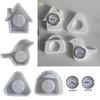 Ornament Mould Flexible Silicone Mold for Office Decoration Miniature Clock Shaped Desktop Embellishment Making Molds