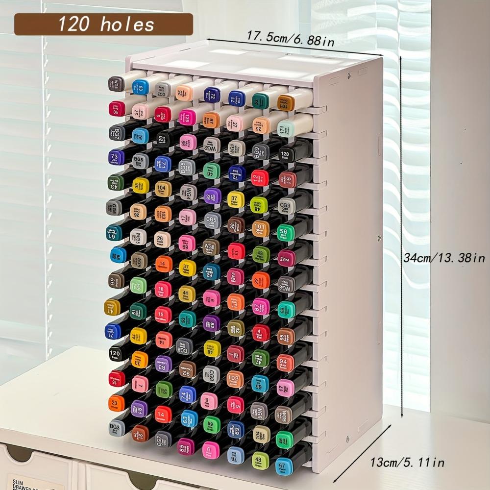 

Акриловая многоуровневая стойка-органайзер большой емкости для маркеров - Прочный ПВХ органайзер для художников, учителей