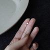 925 Sterling Silver Star Zircon Stud Earrings Women 14K Gold-Plated Fashion All-Match Student Jewelry
