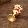 Zinc Zinc Zinc Alloy Spirits Cup Vintage Small Drinking Cup Elegant Medieval Rose Embossed Goblet  Gift