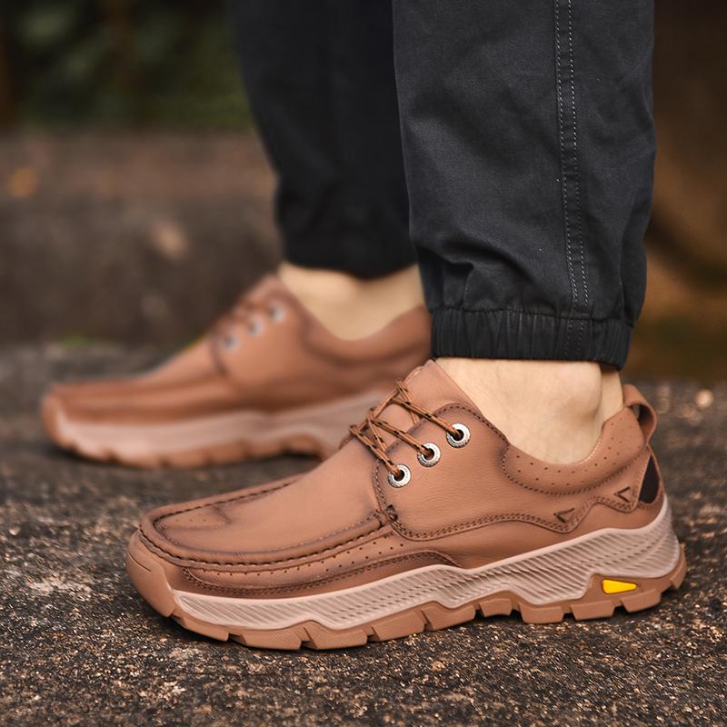 Satın alın Men Skid Resistant Hiking Shoes Fashion Mountain Boots