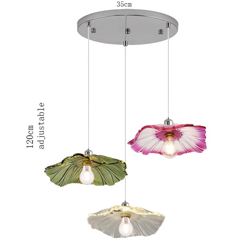 Dining Room Kitchen Nordic Glass Pendant Lamps Hanging Chandelier Ceiling Living Room Bedroom Indoor Decorative lights Fixture