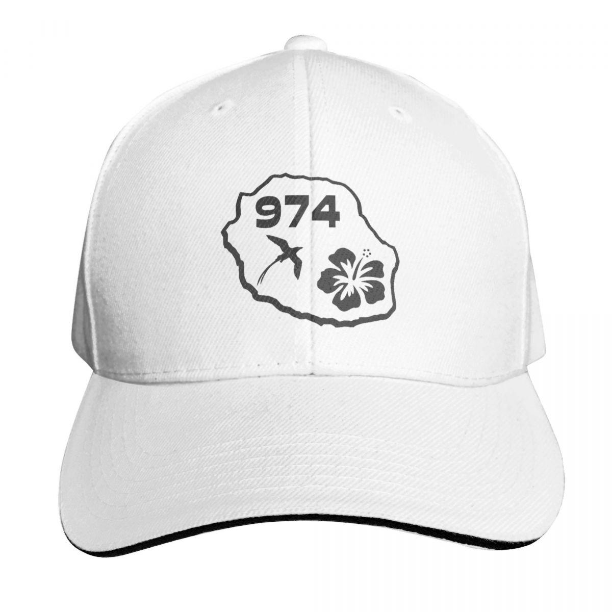 

974 Reunion Island Cap Fashion Casual Baseball Caps Adjustable Hat Hip Hop Summer Unisex Baseball Hats Polychromatic One Size