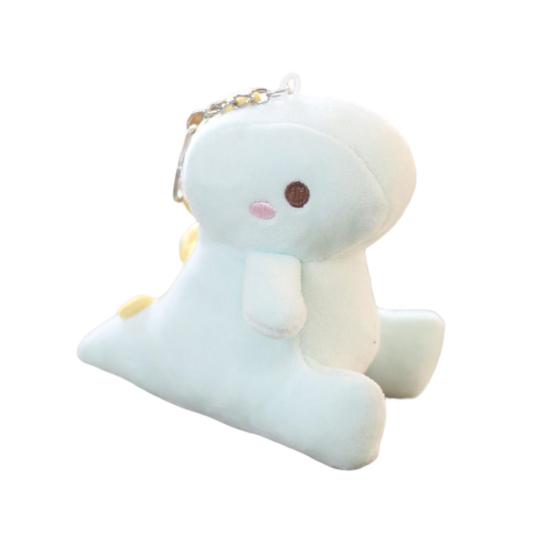 

12cm Bag Plush Pendant Soft PP Cotton Filling Cartoon Dinosaur Doll Plush Toy Ornament Stuffed Animal Plush Doll Toy світло-зелений колір