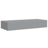 Vidaxl Półki Ścienne Z Szufladą, 2 Szt., Szare, 60 X 23,5 X 10 Cm, Mdf