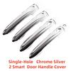 Carbon Car Accessory Door Handle Cover Trim Paste Style 2005 2006 2007 2008 2009 2010 2011 2012 Chrome For Renault Clio MK3